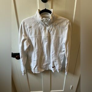 Vineyard Vines 100% Cotton White 1/4 Zip Sweater Medium